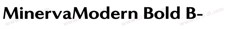 MinervaModern Bold B字体转换